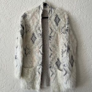 Knox Rose Oversized Eyelash Cardigan Sweater